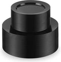 100 Black Plastic Plates Set, Elegant Fancy Heavy Duty Disposable Plates by Munfix
