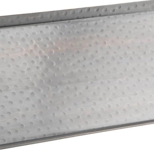 G.E.T. SSTPD-1906-ANT Heavy-Duty Rectangular Metal Serving/Ottoman Tray - Image 2