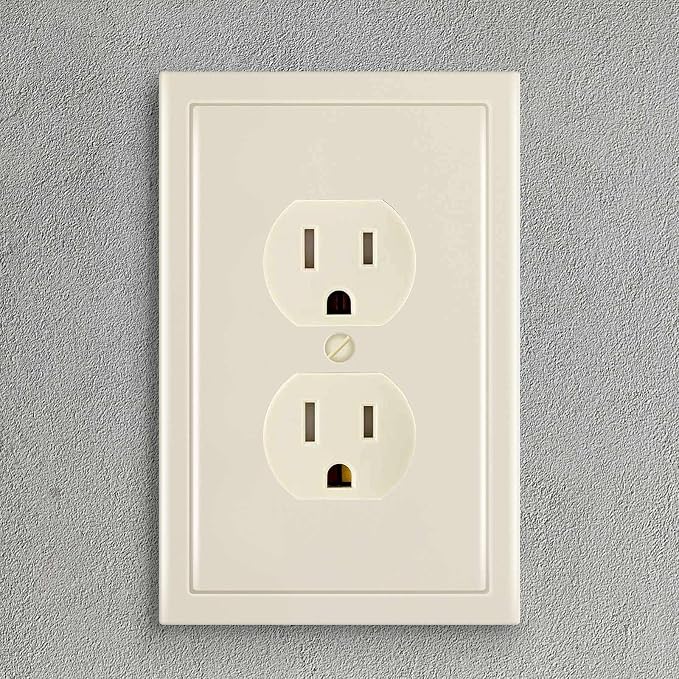 Modern Edge Decorative Wall Plate Switch Plate Outlet Cover, Durable Solid Zinc - Image 4