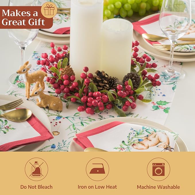 Maison d' Hermine Table Runner 100% Cotton 14.50" x 72" | Table Runners 72 - Image 5
