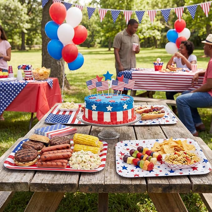 4 Pieces Patriotic Serving Trays - Image 6