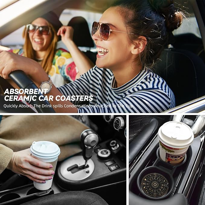 Car Coasters for Cup Holder 2 Pack - Image 6
