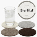 Graf Lantz - Bierfilzl Merino Wool Round Coasters Set of 4 - Earth - Absorbs by GrafLantz