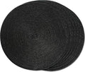 FunWheat Round Braided Placemats Set of 6 Place Mats by FunWheat
