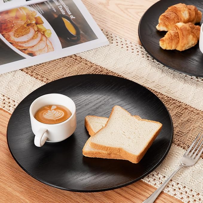 Wood Serving Tray: Black Decorative Tray - Image 2