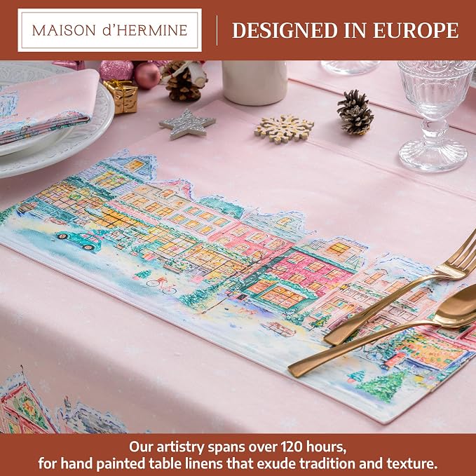 Maison d' Hermine Placemats Set of 4 Reusable 100% Cotton | Cloth Place Mats - Image 2