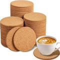 Cork Coasters Bulk for Drinks, 3.5 Inches Thick Absorbent Heat Resistant Drink by WDAHDHP