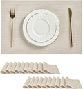 Leetaltree Beige White Placemats Set of 20 by Leetaltree-ArtatEveryTable