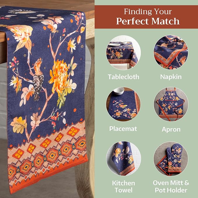 Maison d' Hermine Table Runner 100% Cotton 14.50" x 108" | Table Runners 108 - Image 5