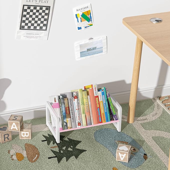 ELITEROO Tabletop Bookshelf, Simple Wood Book Organizer - Image 9