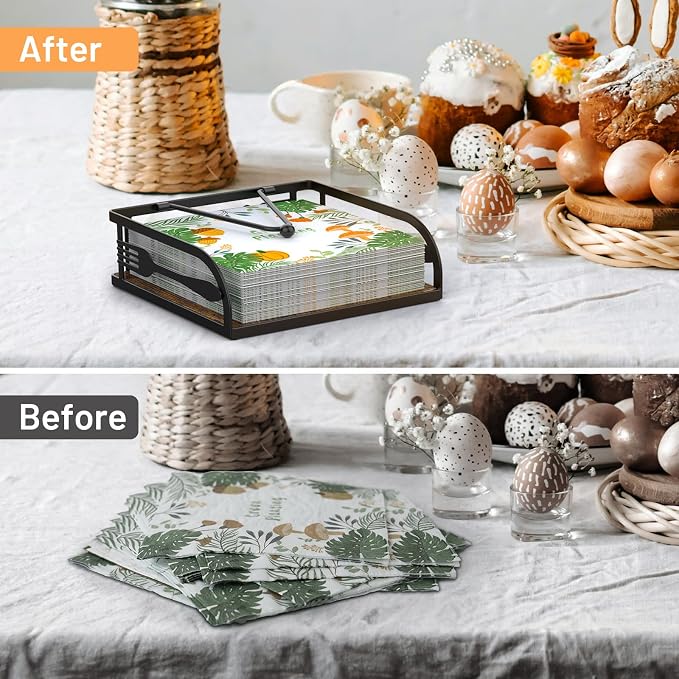 Napkin Holder for Table, Flat Napkin Holders - Image 4