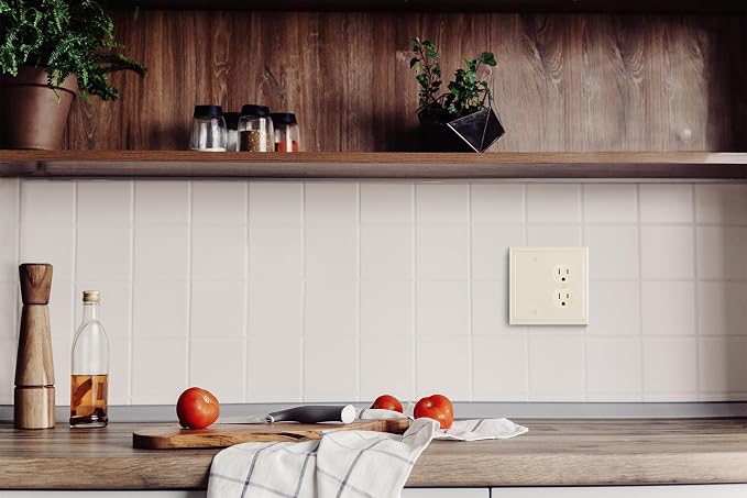 Modern Edge Decorative Wall Plate Switch Plate Outlet Cover, Durable Solid Zinc - Image 7