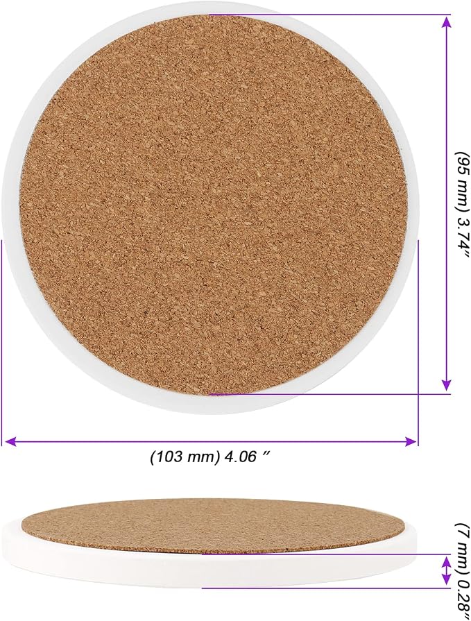 JOIKIT 30 Packs 4 Inch Ceramic Tiles - Image 2