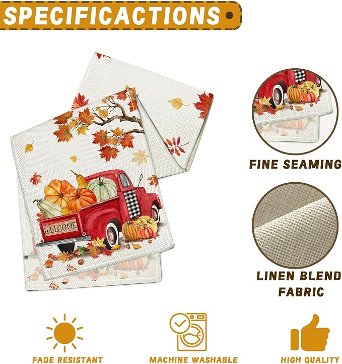 Bonsai Tree Fall Table Runners 108, Fall Runner - Image 7