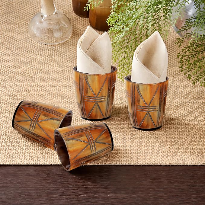 Handicrafts Home Viking Horn Shot Glasses Set of 12, Rustic Viking Drinkware - Image 7