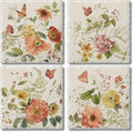 Thirstystone Blessed by Nature 4 Pack Assorted Tumbled Tile Stone Coasters | 4" by CounterArt