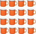 Set of 16 Ceramic Campfire Mugs – 15 Oz, Camping – Customizable by GiftsbyDesign
