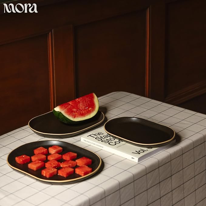 MORA Serving Platter Set of 3, Giant & Mega Ceramic Oval Platters - Image 5