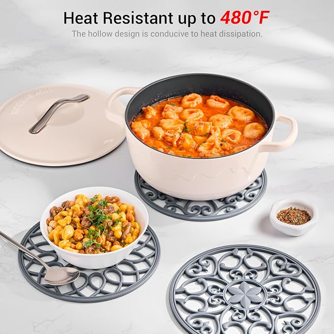 SMARTAKE 6 Set Silicone Trivet Mats - Image 3