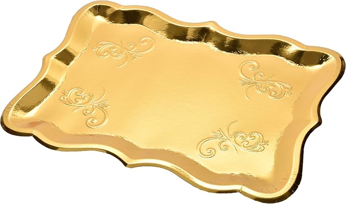 Gift Boutique 10 Gold Rectangle Trays - Image 7