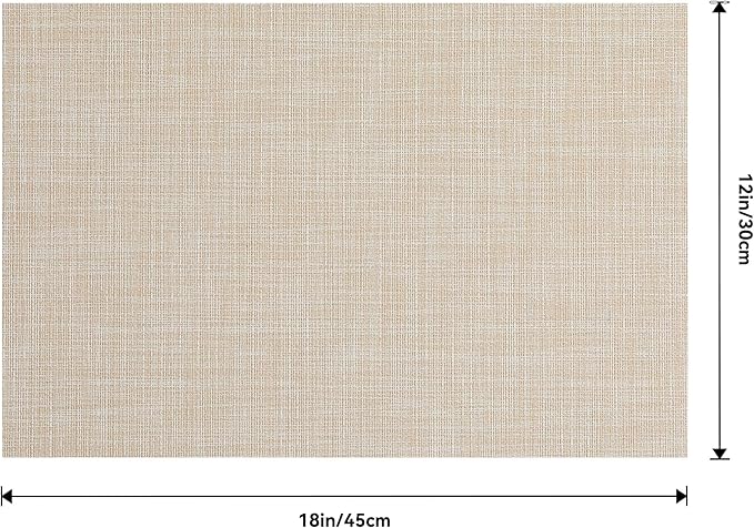 Leetaltree Beige Placemats Set of 4 - Image 9