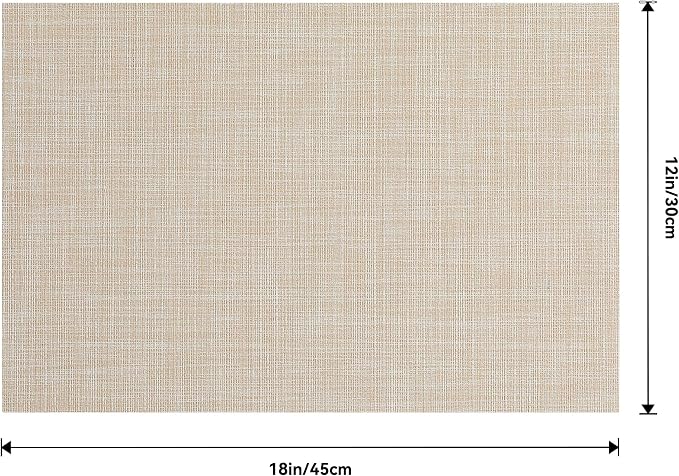 Leetaltree Beige Placemats Set of 24 - Image 7