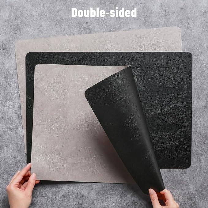 Vinyl Placemats Set of 4, Dual Sided Place Mats - Image 2