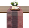 Table Runner 88 Inches Long, Vinyl Woven Farmhouse Table Runners | Washable by Chitomars