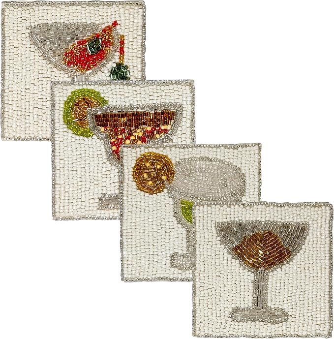 Boho Coasters for Drinks or Coffee Table, Cute Coasters for Farmhouse Style - Image 9