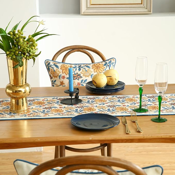 Designer French Linen Extra Long Table Runner, Dining Table, Thanksgiving - Image 7