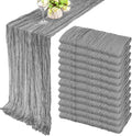 12 Pack 10Ft Cheesecloth Boho Gauze Table Runner by Fivenl