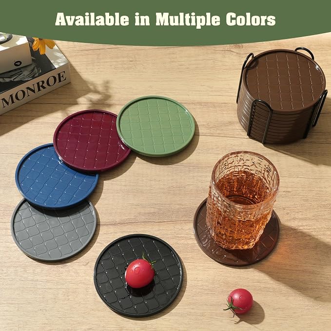 Coasters Set of 6, Hot or Cold Drink Coasters - Image 7