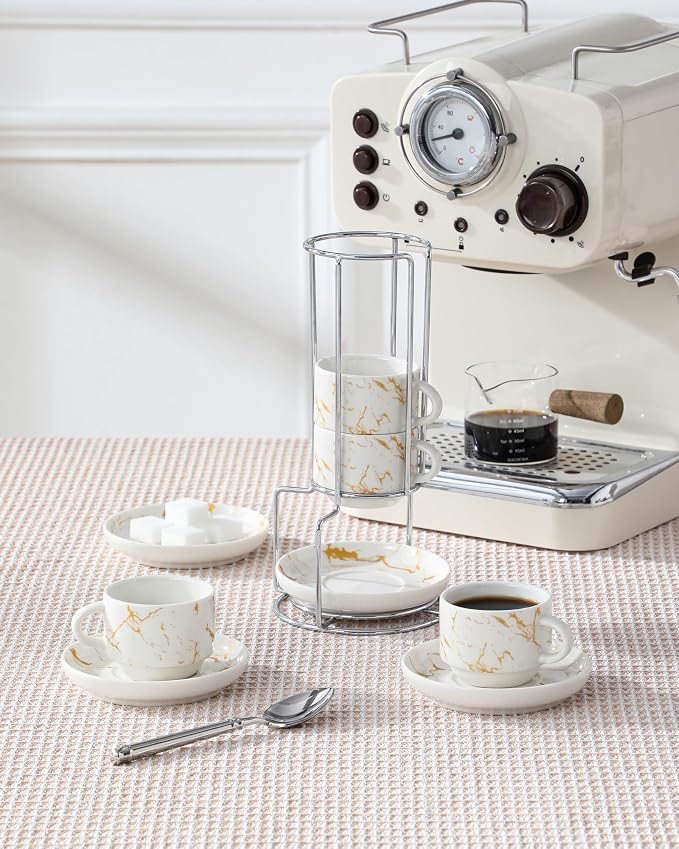 MALACASA 2.5 OZ Porcelain Espresso Cups - Image 6