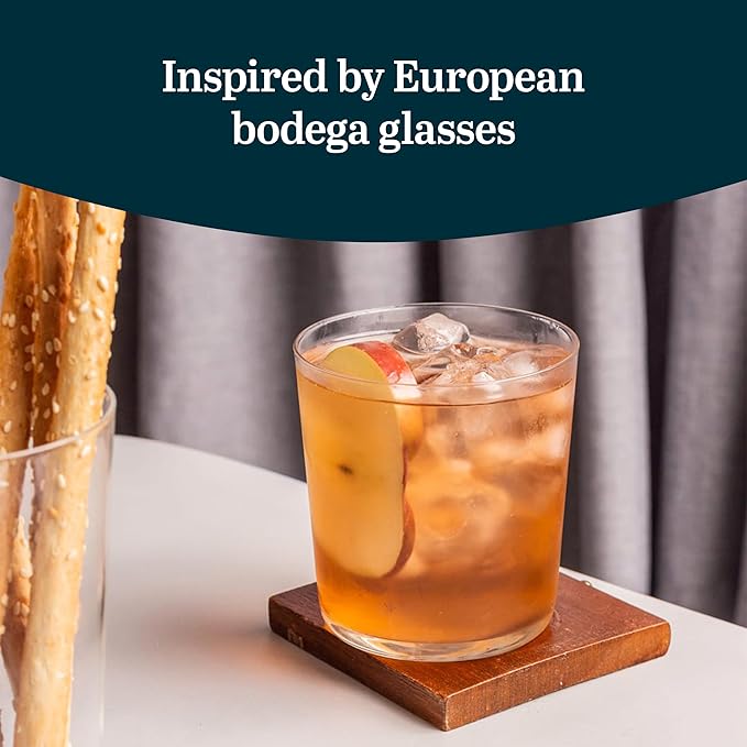Libbey Café Rocks Glasses Set of 8, Dishwasher Safe Modern Cocktail Glasses - Image 4