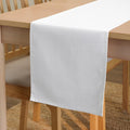 Encasa XO Table Runner, Cotton Canvas Dining Runner 13"x104" | White, 180 GSM by EncasaXO