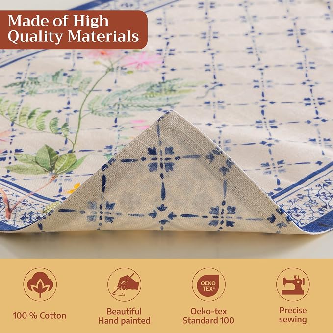 Maison d' Hermine Placemats Set of 4 Reusable 100% Cotton | Cloth Place Mats - Image 3