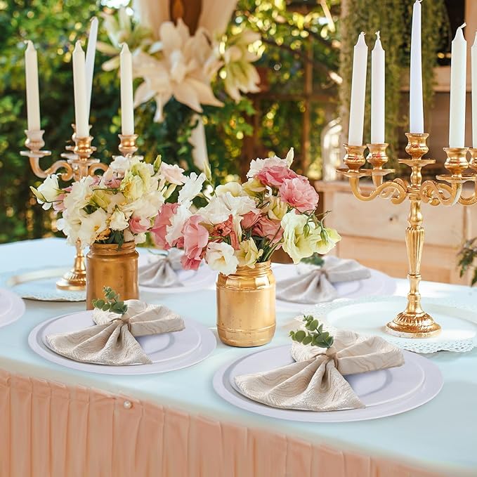 APTWOW 50PCS Napkin Rings, Easter Napkin Rings, Wood Bead Farmhouse Napkins - Image 5