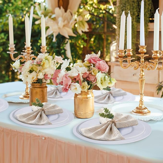 APTWOW Napkin Rings Set of 6, Easter Napkin Rings, Wood Bead Farmhouse Napkins - Image 6