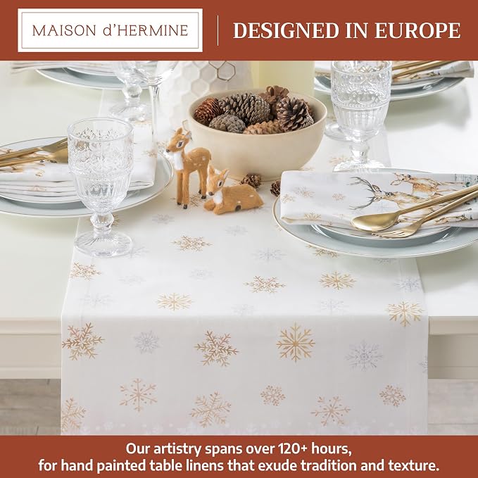 Maison d' Hermine Table Runner 100% Cotton 14.50" x 90" | Table Runners 90 - Image 2