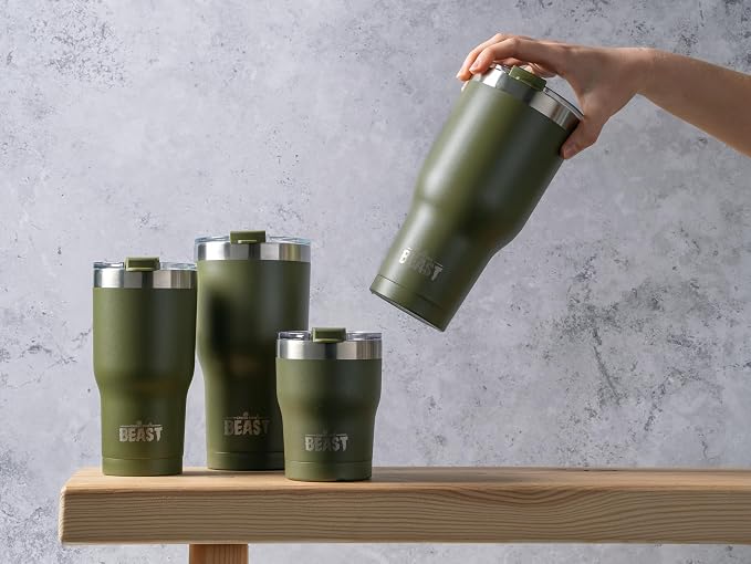 Beast 40 oz Tumbler Stainless Steel Vacuum Insulated Coffee Ice Cup Double Wall - Image 3