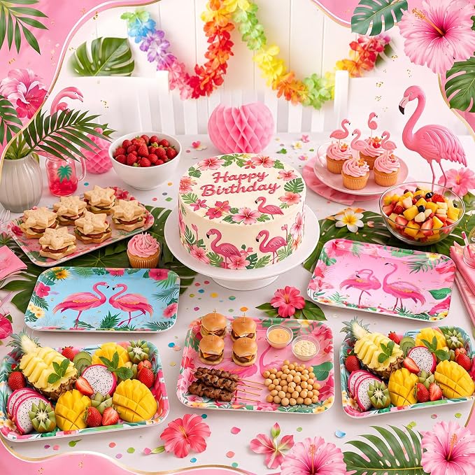 4 Pieces Flamingo Serving Trays - Image 6