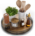 Acacia Wood 13" Lazy Susan Turntable Organizer by HGF