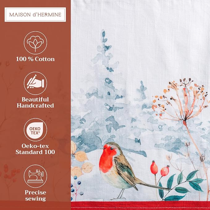 Maison d' Hermine Placemats Set of 4 Reusable 100% Cotton | Cloth Place Mats - Image 2