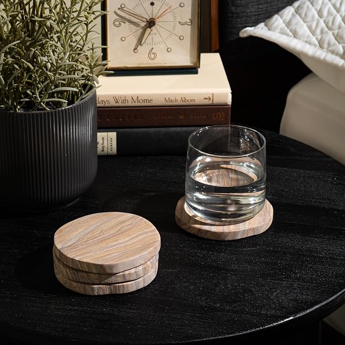 Cork & Mill Absorbent Sandstone Coasters - Image 5