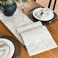 Waterproof Table Runner 12 x 90 Inch, Thick Jacquard Table Runners 90 Inches by ZIWUROAD