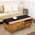 Solino Home 100% Pure Linen Dining Table Runner Navy Woven, Fete 14 x 60 in | by SolinoHome