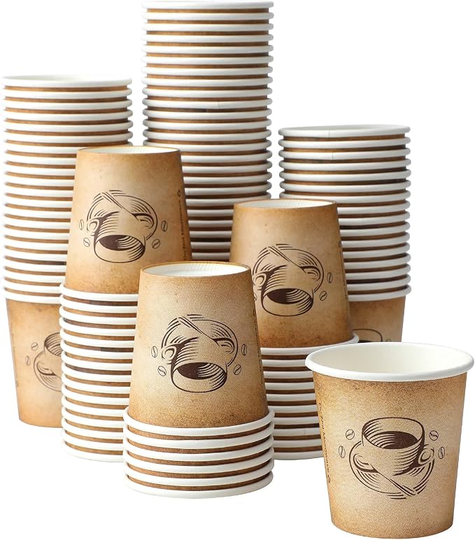 Clawsoff 300 Pack 6 oz Small Coffee Cups Disposable Paper Espresso Cups | by BuyNow