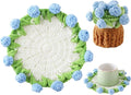 Crochet Flower Coasters, Handmade Bouquet Coasters by VaneOak
