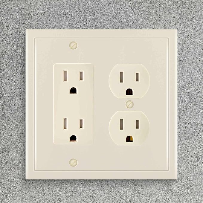 Modern Edge Decorative Wall Plate Switch Plate Outlet Cover, Durable Solid Zinc - Image 4