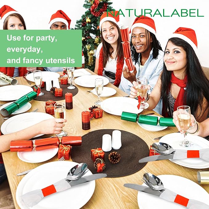 Self-Adhesive Napkin Bands, elegant table setting, - Image 6